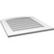 Ekena Millwork Arch Top Surface Mount PVC Gable Vent: Functional, w/ 3-1/2"W x 1"P Standard Frame, 26"W x 30"H GVPAR26X3001SF - alternate 3